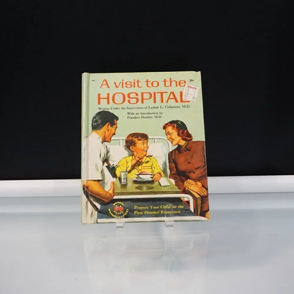A Visit to the HOSPITAL by Francine Chase Vintage 1958 Wonder Books Hardcover